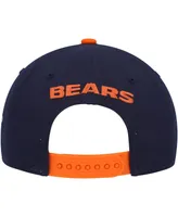 Big Boys and Girls Navy, Orange Chicago Bears Lock Up Snapback Hat