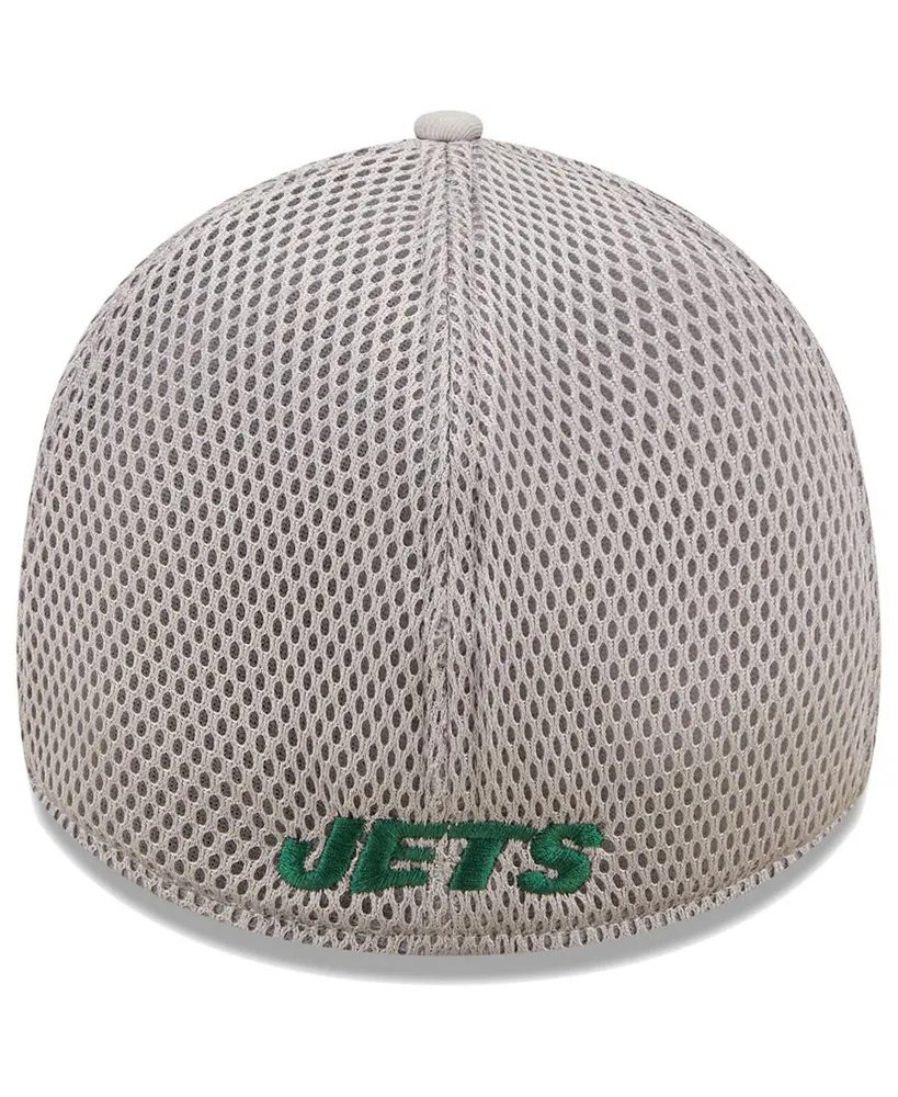 Men's New Era Gray York Jets Team Neo 39Thirty Flex Hat