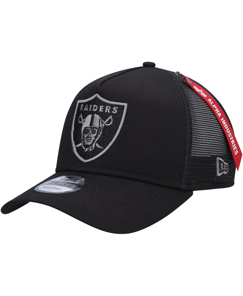 Men's Las Vegas Raiders New Era Black Framed AF 9FORTY Snapback Hat