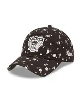 Women's New Era Black Las Vegas Raiders Floral 9Twenty Adjustable Hat