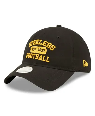 Women's New Era Black Pittsburgh Steelers Formed 9Twenty Adjustable Hat