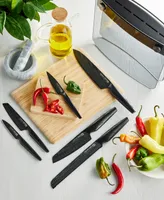 Cuisine::pro Id3 Black Samurai Sakai Knife Block Asset Set, 7 Piece