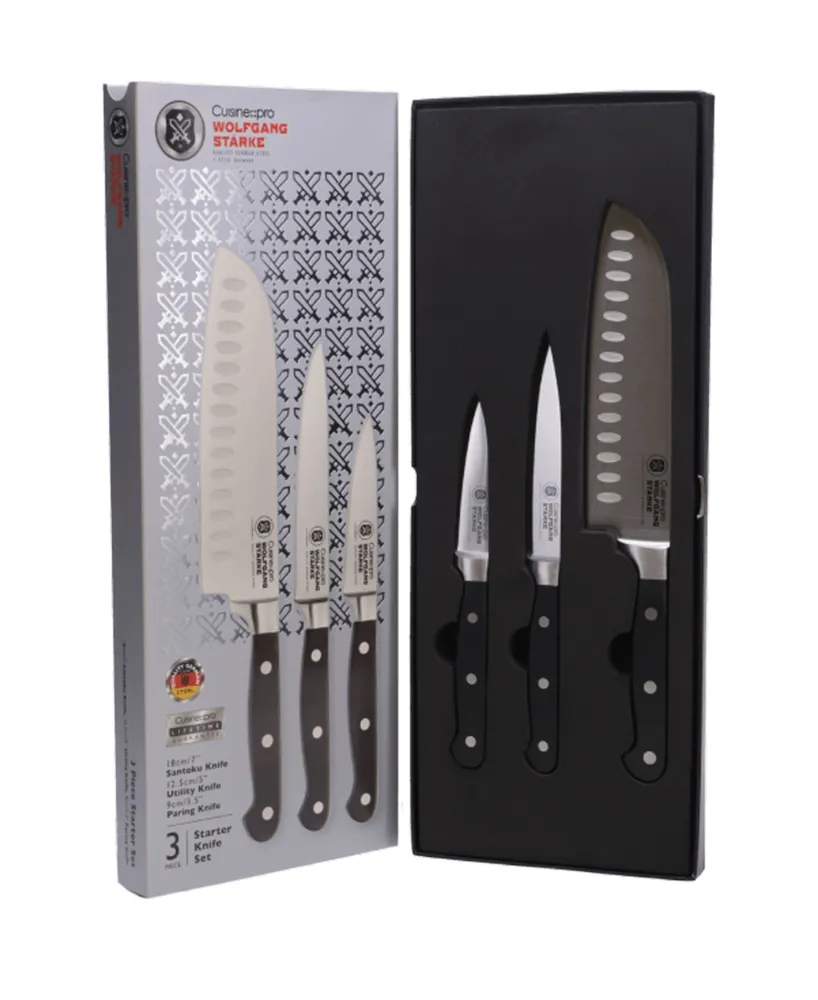 Cuisine::pro Wolfgang Starke Kitchen Starter Knife Set, 3 Piece