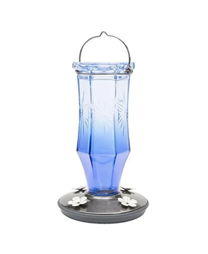 Perky-Pet Sapphire Starburst Vintage Glass Bird Feeder