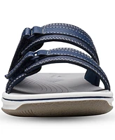 Clarks Women's Cloudsteppers Breeze Piper Comfort Slide Sandals