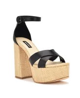 Nine West Women's Willie Block Heel Platform Dress Sandals