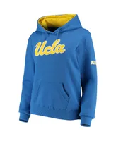 Women's Stadium Athletic Blue Ucla Bruins Big Logo Pullover Hoodie