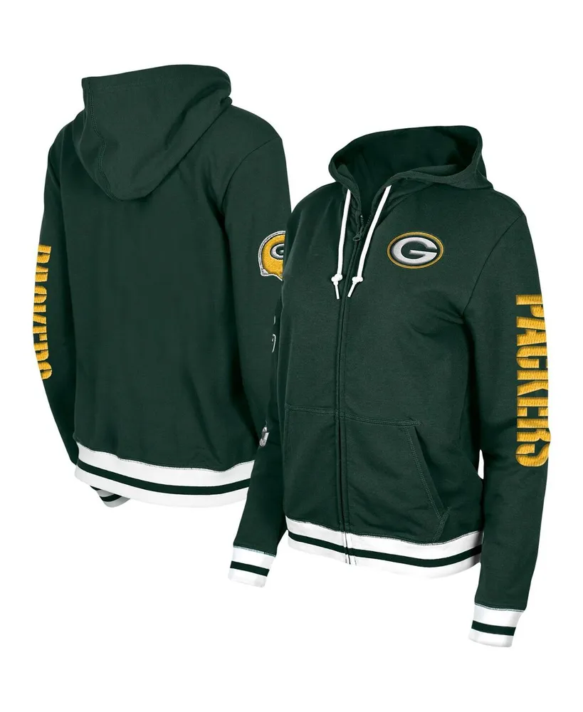 Green Bay Packers New Era Women's Raglan Full-Zip Hoodie - Camo