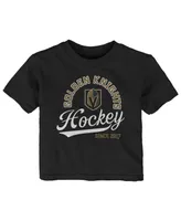 Infant Boys and Girls Black Vegas Golden Knights Take The Lead T-shirt