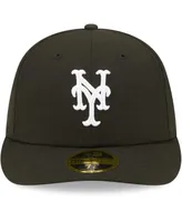 Men's New Era York Mets Black White Low Profile 59FIFTY Fitted Hat