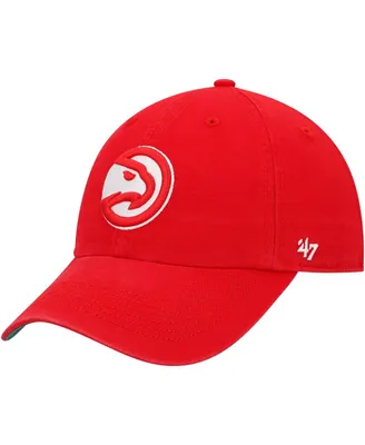 Men's '47 Brand Red Atlanta Hawks Franchise Fitted Hat