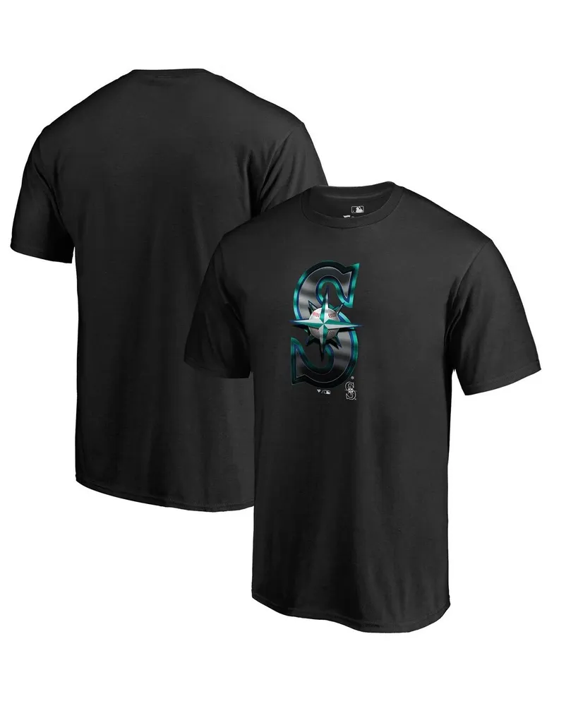 Men's Fanatics Black Seattle Mariners Midnight Mascot T-shirt