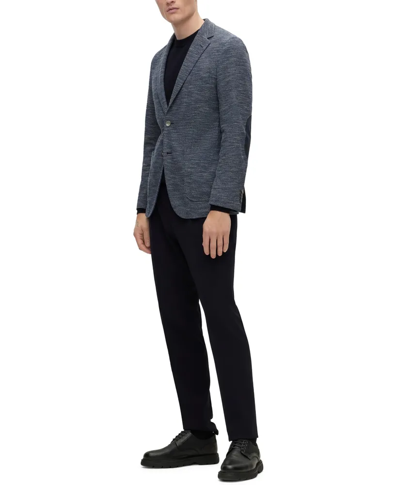 Boss by Hugo Boss Men's Regular-Fit Jacket in Micro-Patterned Cloth