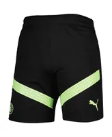 Men's Puma Black Manchester City Logo DryCELL Training Shorts