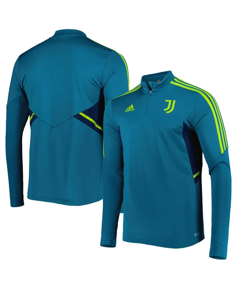 Men's adidas Teal Juventus Team Training Aeroready Quarter-Zip Top