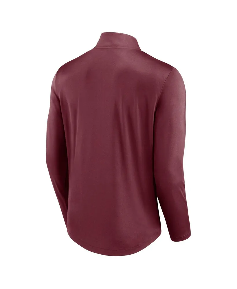 Men's Fanatics Maroon Minnesota Golden Gophers Tough Minded Quarter-Zip Top