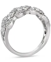 Le Vian Vanilla Diamond Pear Mini Cluster Triple Row Ring (5/8 ct. t.w.) Platinum