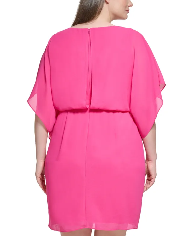 Jessica Howard Women's Chiffon Capelet Lace Gown - Macy's