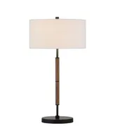 Simone 25" Tall 2-Light Table Lamp with Fabric Shade