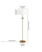 Avery 63" Tall Floor Lamp with Fabric Shade