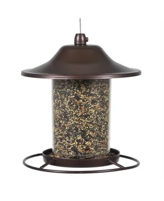 Perky-Pet Panorama Squirrel Resistant Bird Feeder, Rustic Brown