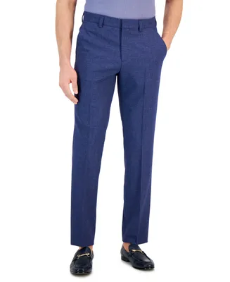 Hugo by Boss Men's Modern-Fit Micro-Grid Superflex Suit Pants