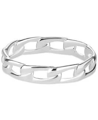 Giani Bernini Polished Chain Link Band in Sterling Silver, Created for Macy's