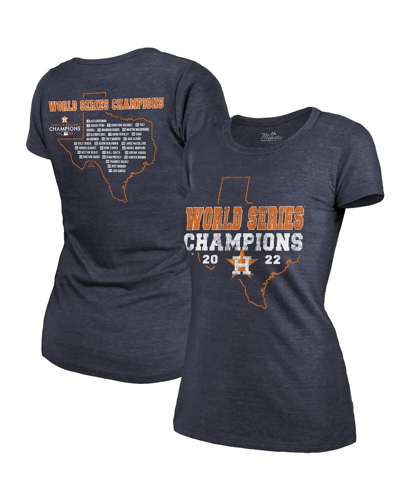 Women's Majestic Threads Charcoal Houston Astros 2022 World Series