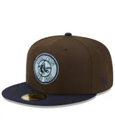 Men's New Era Brown, Navy Boston Red Sox 2007 World Series Walnut 9FIFTY Fitted Hat