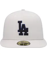 New Era Men's Khaki Los Angeles Dodgers Stone Dim Undervisor 59FIFTY Fitted Hat