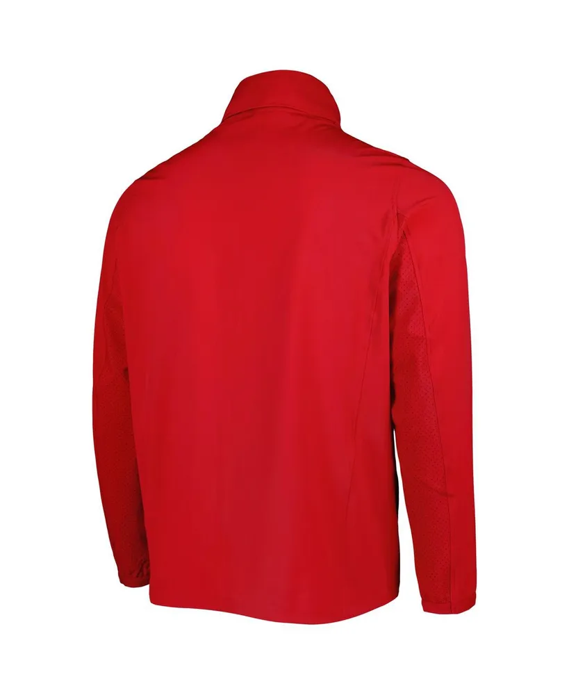 Men's Under Armour Red Wisconsin Badgers Squad 3.0 Full-Zip Jacket