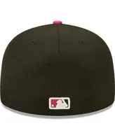 Men's New Era Black, Pink Los Angeles Dodgers 1981 World Series Champions Passion 59FIFTY Fitted Hat