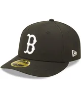 Men's New Era Boston Red Sox Black, White Low Profile 59FIFTY Fitted Hat