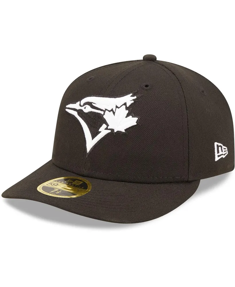 Men's New Era Toronto Blue Jays Black, White Low Profile 59FIFTY Fitted Hat