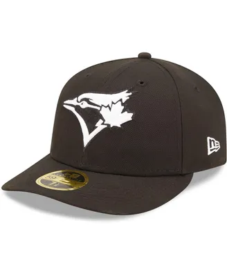 Men's New Era Toronto Blue Jays Black, White Low Profile 59FIFTY Fitted Hat