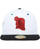 Men's New Era White, Black Detroit Tigers 2005 Mlb All-Star Game Primary Eye 59FIFTY Fitted Hat