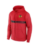 Men's Fanatics Red Chicago Blackhawks Iconic Ultimate Champion Full-Zip Hoodie