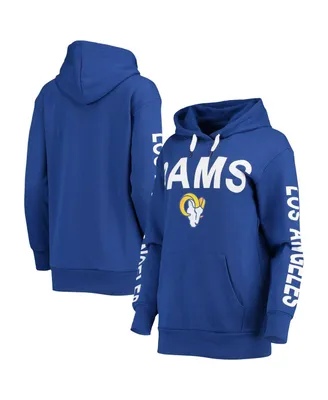 Women's G-iii 4Her by Carl Banks Royal Los Angeles Rams Extra Point Pullover Hoodie