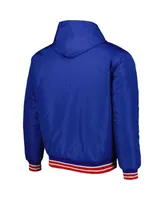 Men's Jh Design Royal Chicago Cubs Reversible Fleece Full-Snap Hoodie Jacket