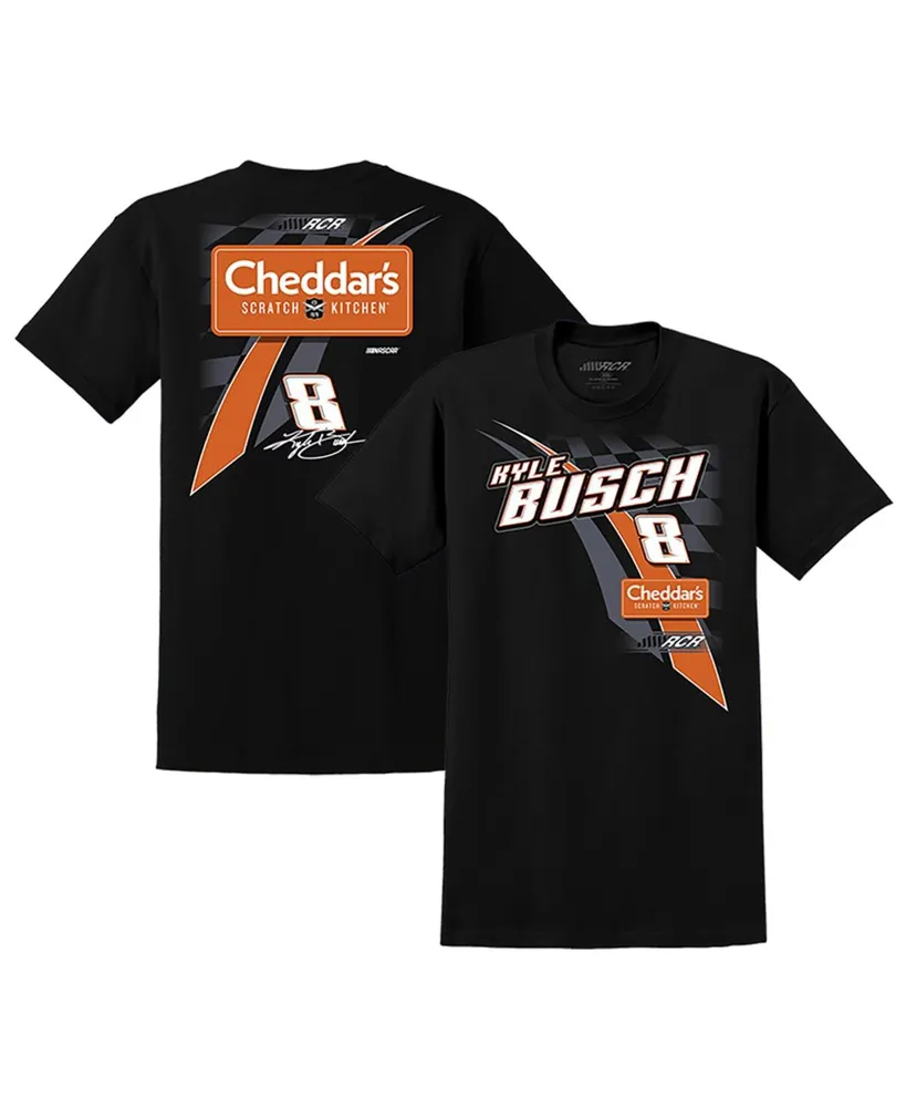 Men's Richard Childress Racing Team Collection Black Kyle Busch Cheddar's Lifestyle T-shirt