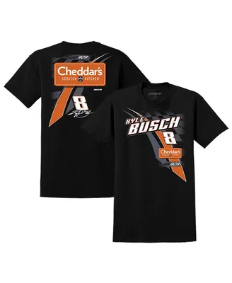 Men's Richard Childress Racing Team Collection Black Kyle Busch Cheddar's Lifestyle T-shirt