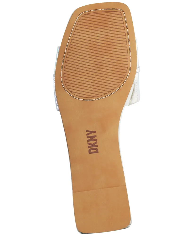 Dkny Women's Alaina Slip-On Hardware Slide Sandals
