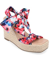 Journee Collection Women's Surria Platform Wedge Sandals