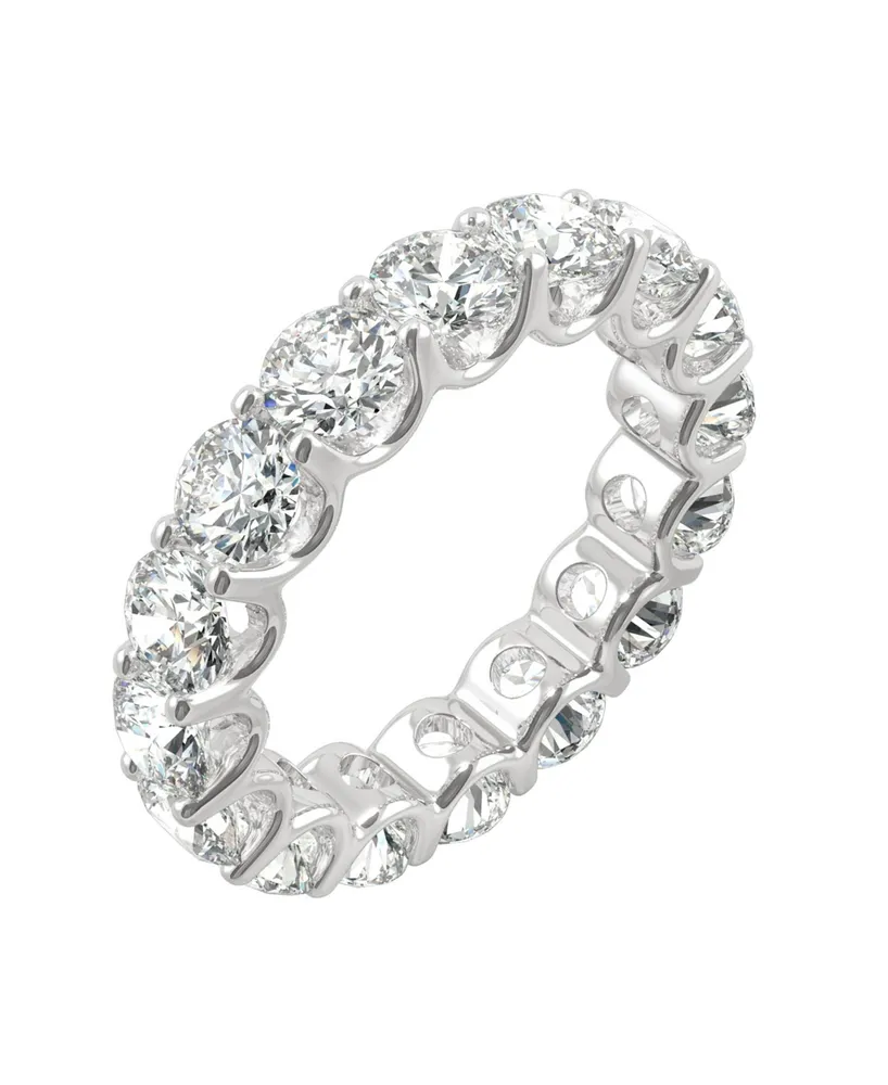 Charles & Colvard Moissanite Eternity Band (5 ct. t.w. Diamond Equivalent) 14k White Gold