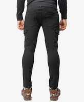 X-Ray Men's Slim Fit Commuter Chino Pant with Cargo Pockets