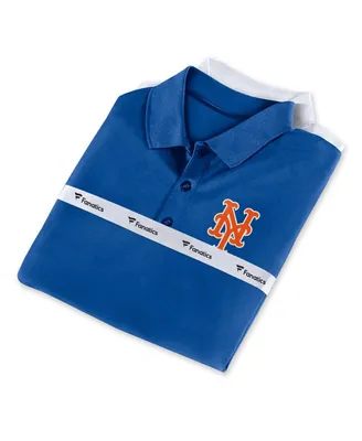 Men's Fanatics Royal, White New York Mets Polo Shirt Combo Set