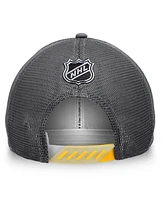 Men's Fanatics Charcoal St. Louis Blues Authentic Pro Home Ice Trucker Snapback Hat