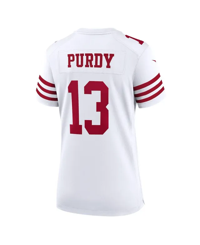 Women's Majestic Threads Brock Purdy Scarlet San Francisco 49ers Name &  Number Tri-Blend Raglan 3/4 Sleeve T-Shirt