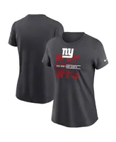 Women's Nike Anthracite New York Giants 2022 Nfl Playoffs T-shirt