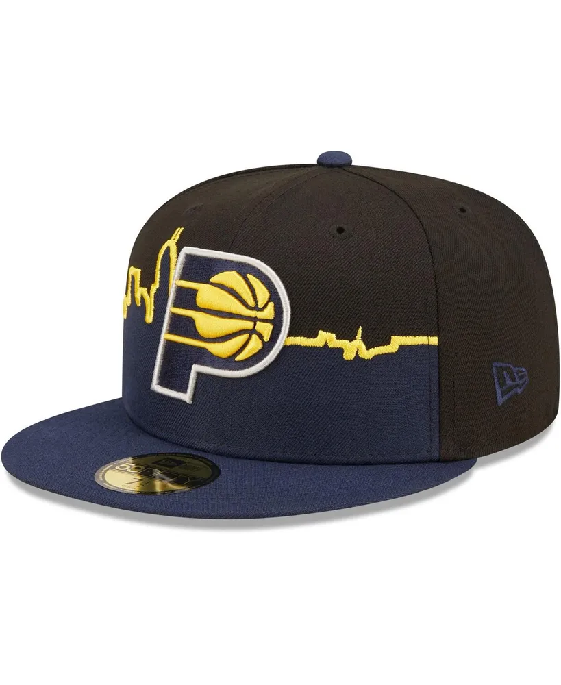 Men's New Era Navy, Black Indiana Pacers 2022 Tip-Off 59FIFTY Fitted Hat